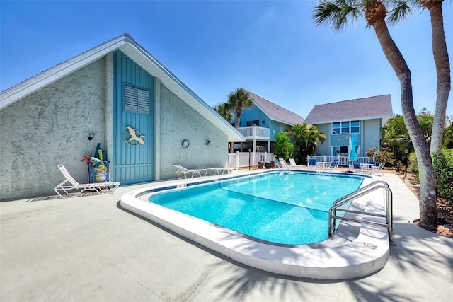 view of pool with a patio area