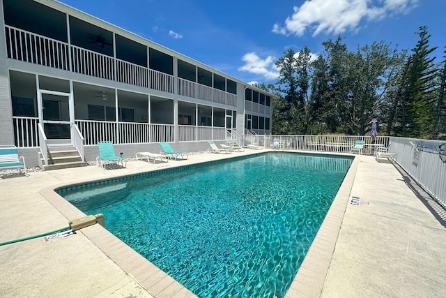 view of pool with a patio