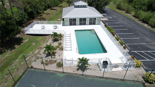 view of pool with a patio