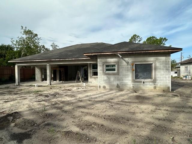 view of back of property