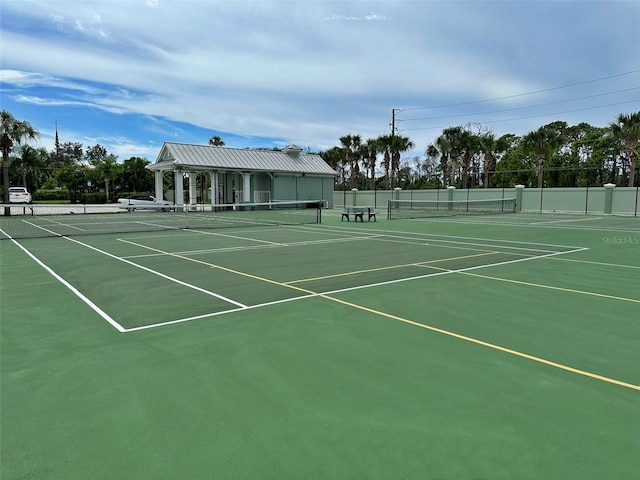 view of sport court