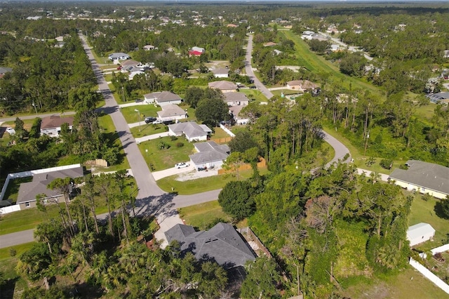 aerial view featuring a residential view