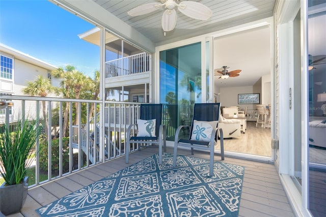 view of sunroom / solarium