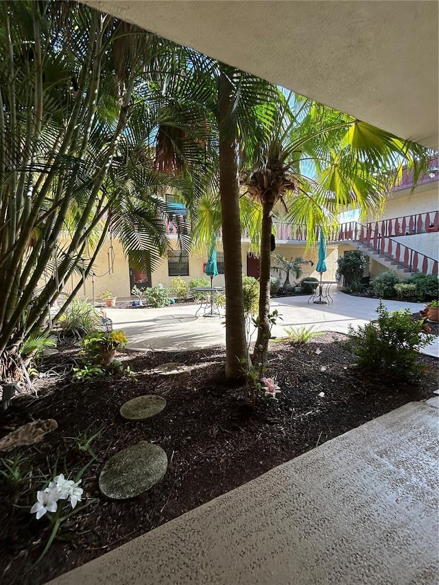 view of yard with a patio