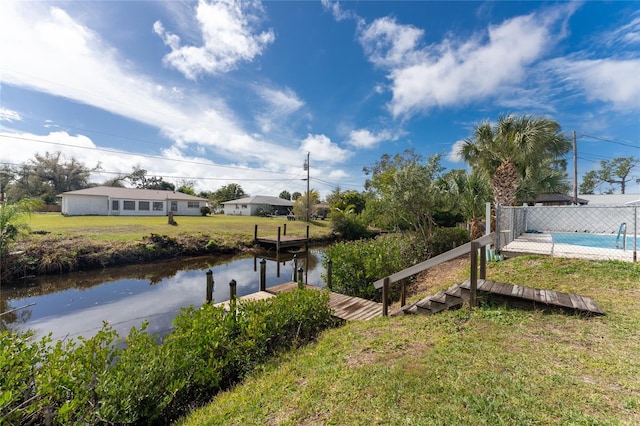 view of water feature