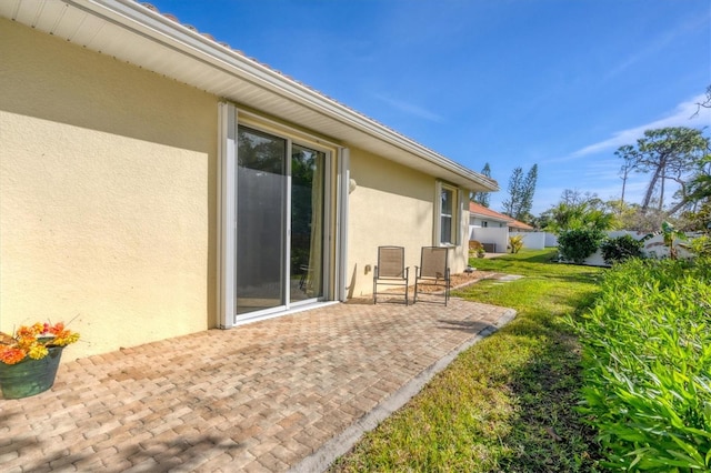 exterior space featuring a patio