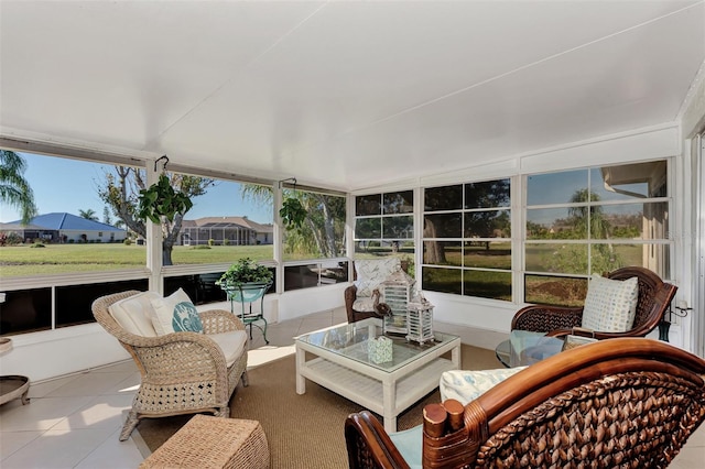 view of sunroom / solarium