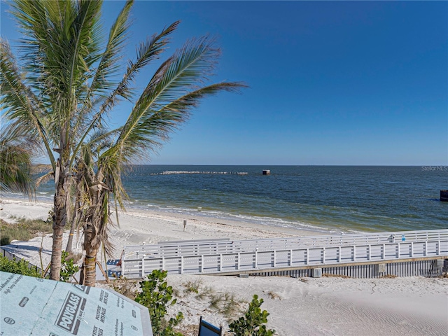 water view with a beach view