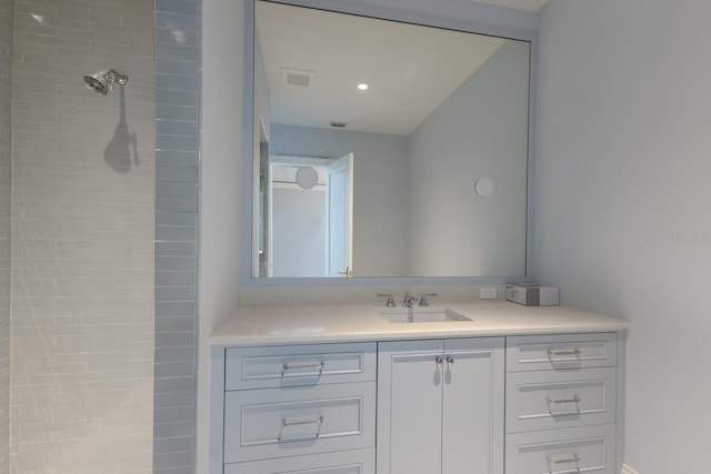 894 Hill Tide Ln, Boca Grande, FL 33921 - full bathroom featuring vanity and recessed lighting