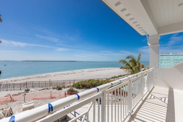 894 Hill Tide Ln, Boca Grande, FL 33921 - balcony featuring view of water and beach