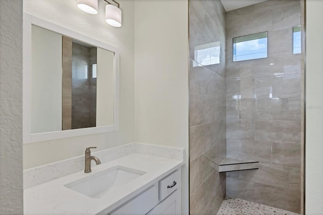 8343 Olsen St, Port Charlotte, FL 33981 - bathroom with tiled shower and vanity