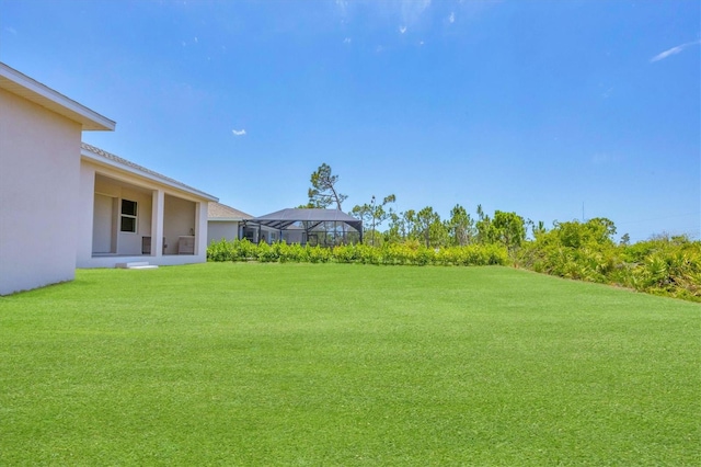 8343 Olsen St, Port Charlotte, FL 33981 - view of yard with glass enclosure