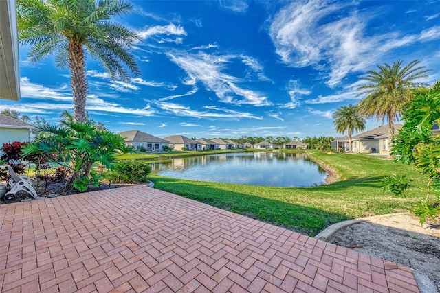 water view featuring a residential view