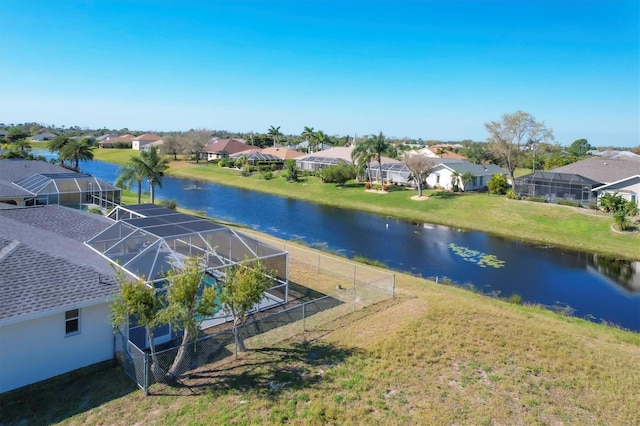 view of property view of water