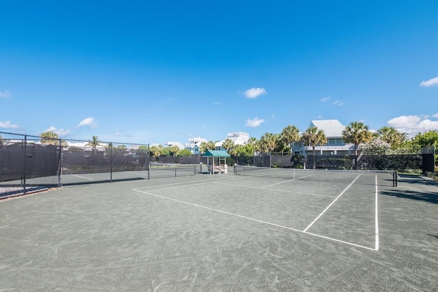 view of sport court