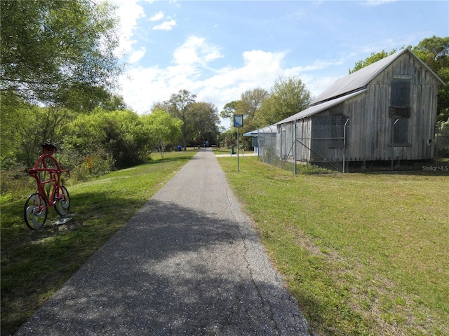 view of road