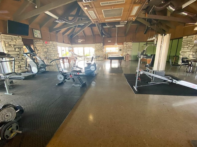 view of exercise room