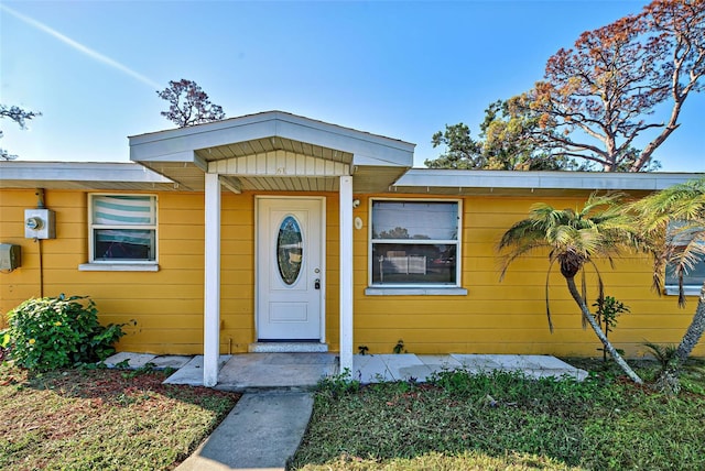 view of front of home