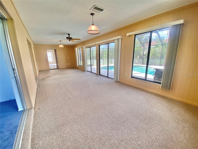 view of carpeted empty room