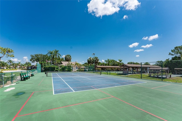 view of tennis court