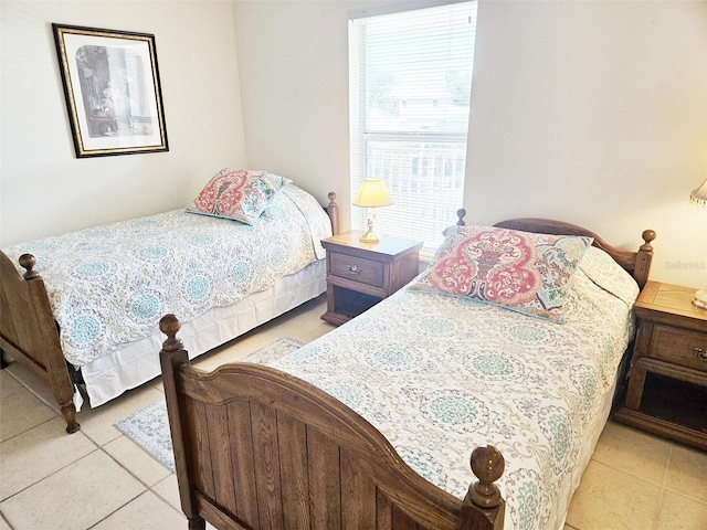 view of tiled bedroom