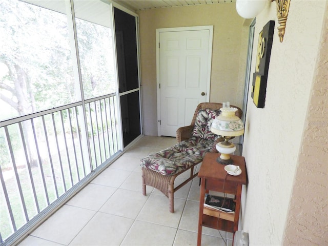 view of sunroom