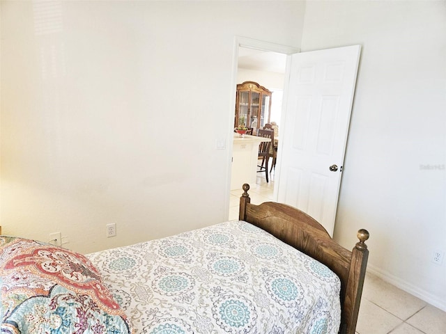 view of tiled bedroom