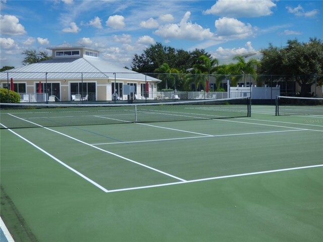 view of sport court