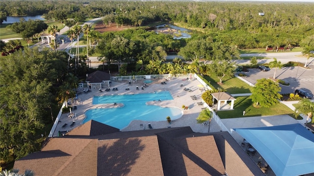 birds eye view of property