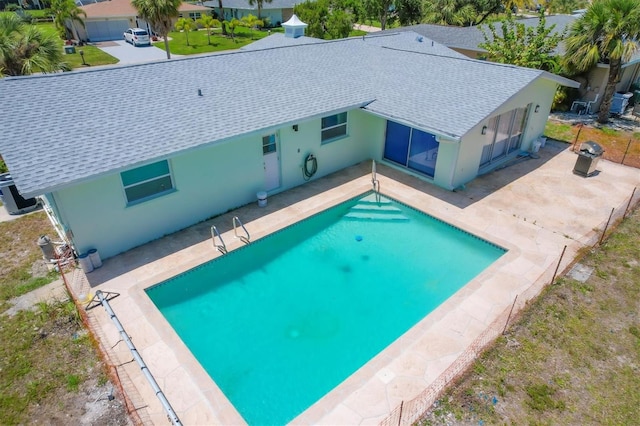 view of pool with a patio