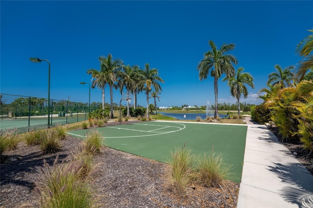 view of basketball court