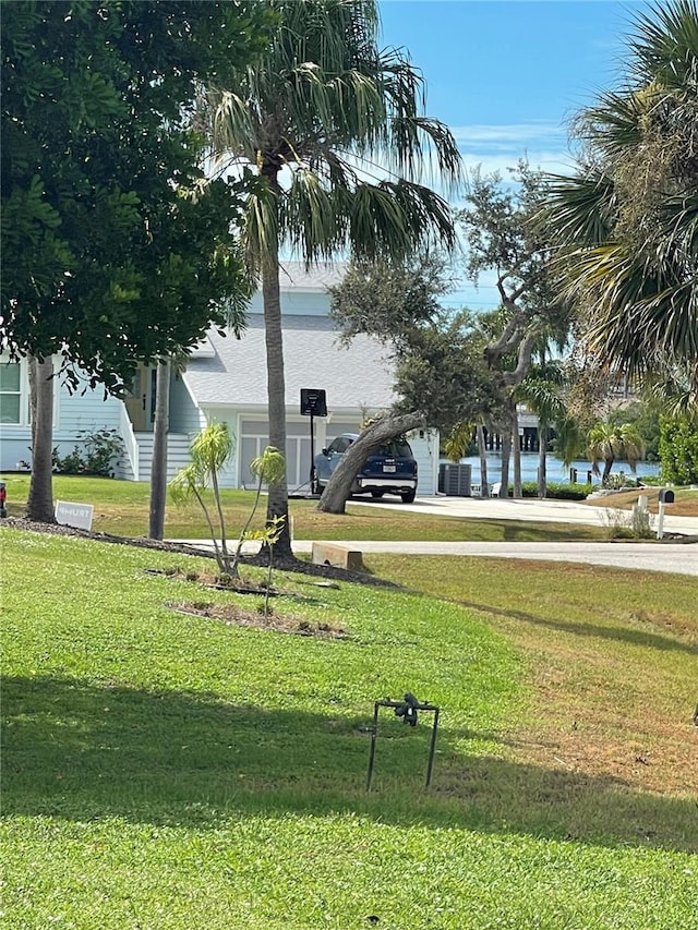 view of community with a lawn