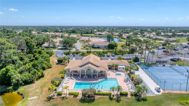 birds eye view of property