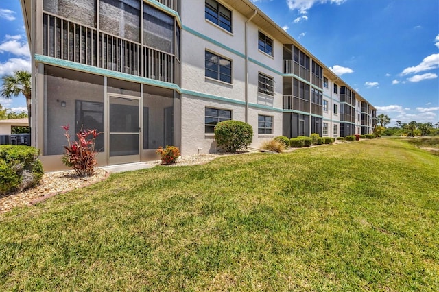 view of property with central AC unit