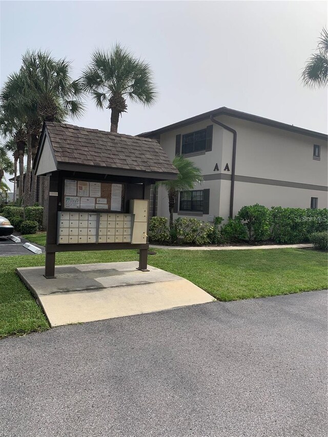 exterior space with stucco siding