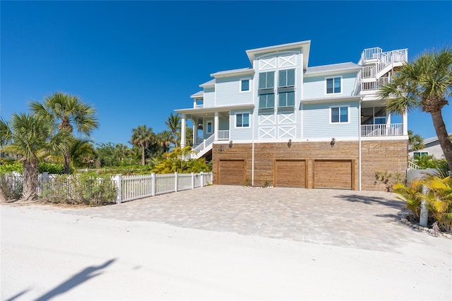 view of front of house featuring a garage