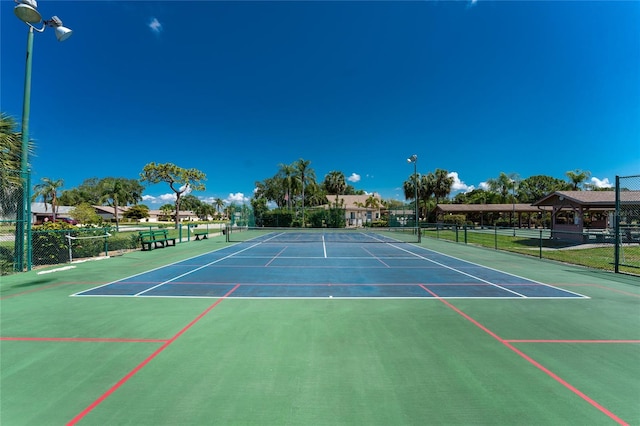 view of sport court