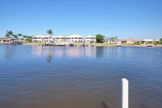 view of property view of water