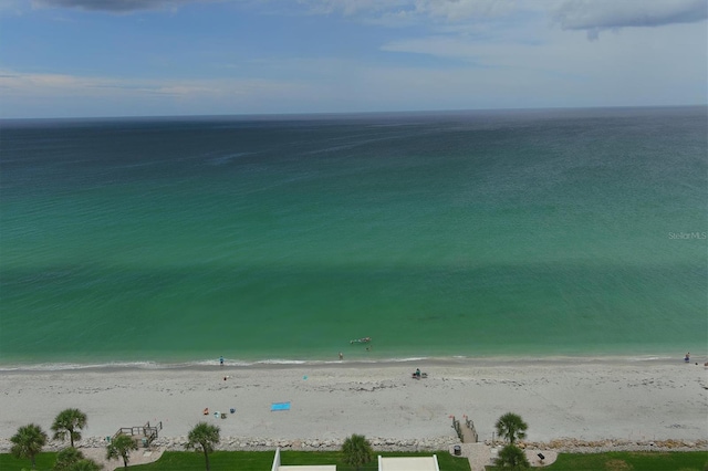 water view with a beach view