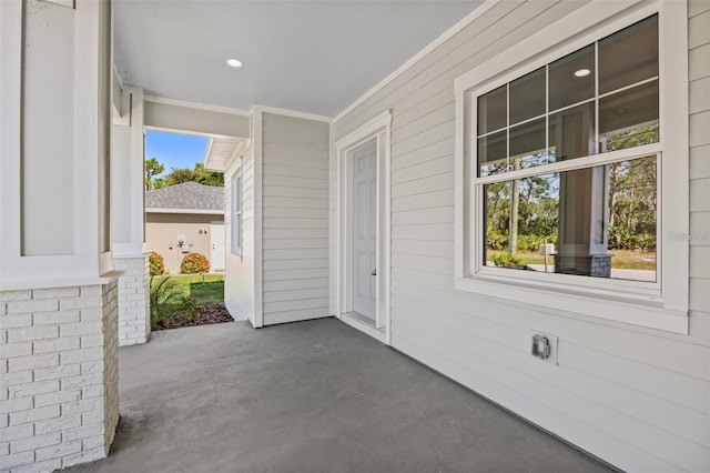 view of patio / terrace featuring covered porch