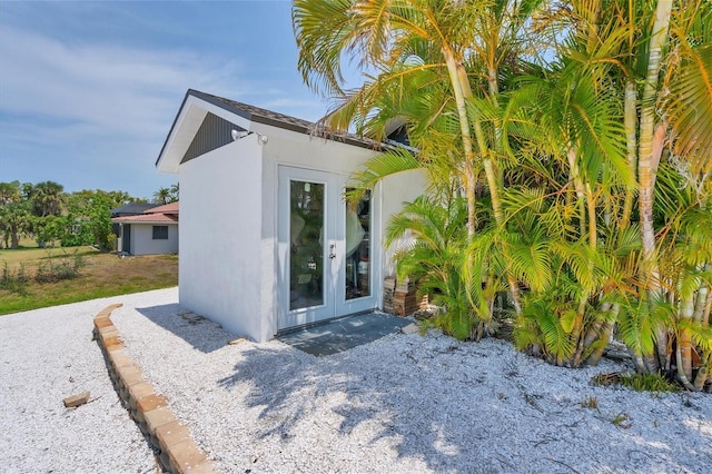 entrance to property with french doors