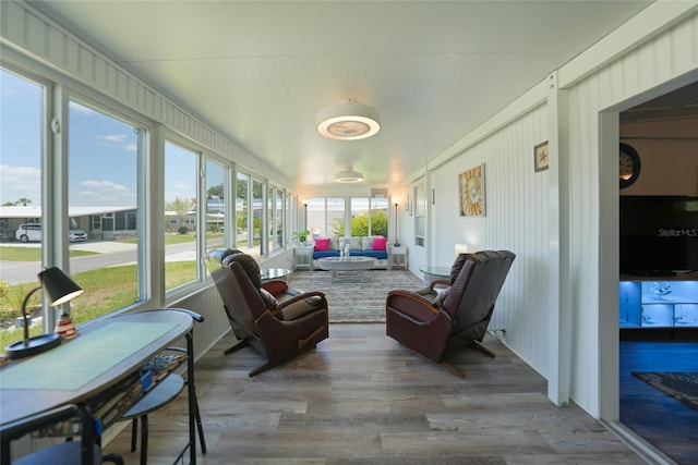 sunroom featuring plenty of natural light