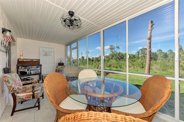 view of sunroom / solarium