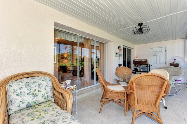 view of sunroom / solarium