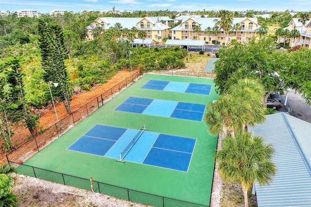 view of tennis court