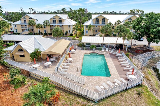 view of pool with a patio