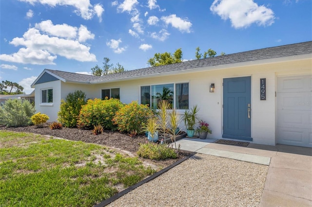 view of front of house featuring a garage