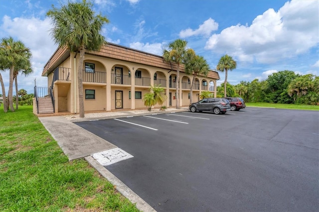 view of parking / parking lot