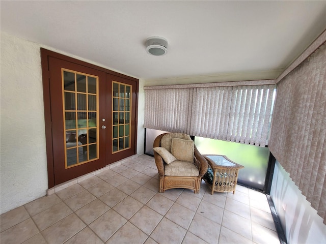 sunroom / solarium with french doors