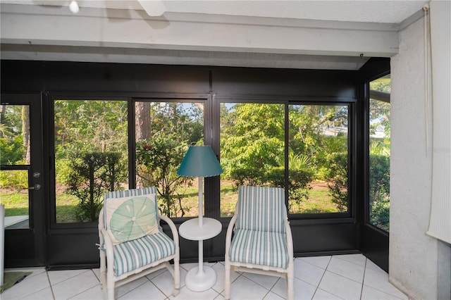 view of sunroom